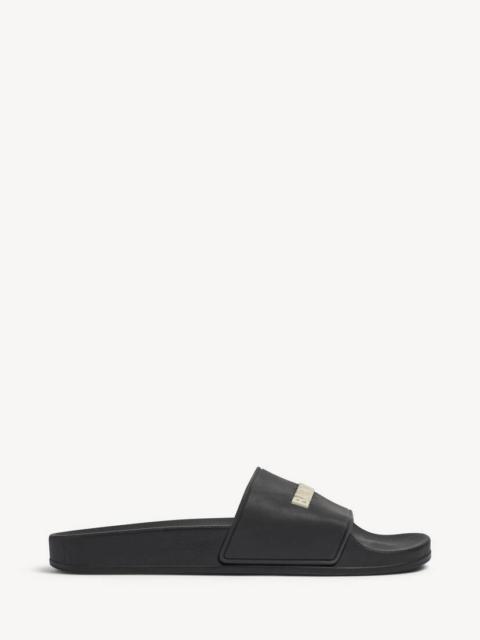 BALENCIAGA Women's Pool Slide Sandal in Black/white