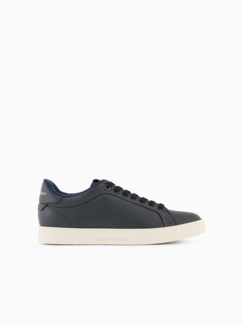 EMPORIO ARMANI Supple leather sneakers