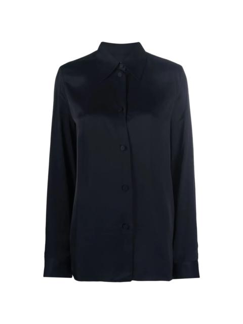 classic collar buttoned blouse