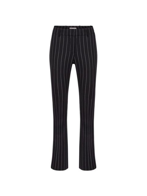 pinstripe wool pants