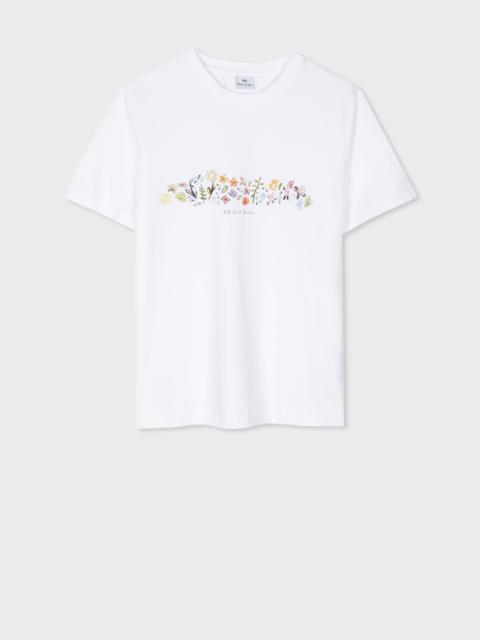Paul Smith White Organic Cotton 'Seedhead' T-Shirt