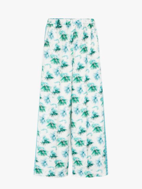 Max Mara UMILE Printed silk trousers