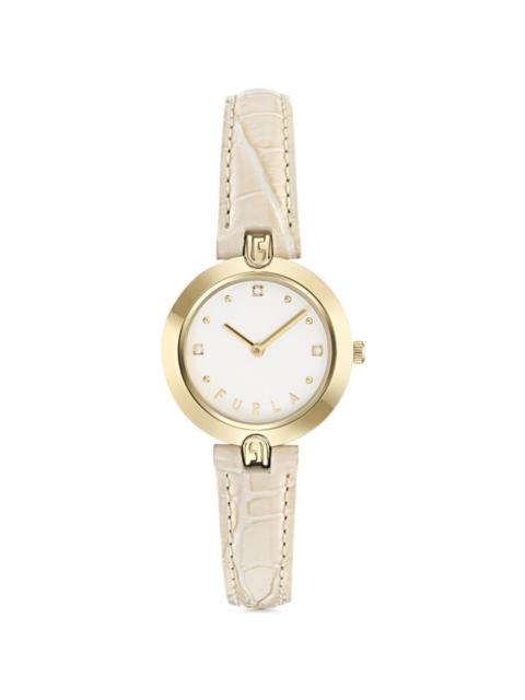FURLA Logo Links 28mm watch