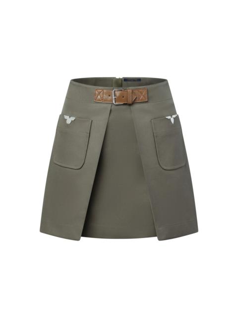 Louis Vuitton Monogram Accent Mini Skirt