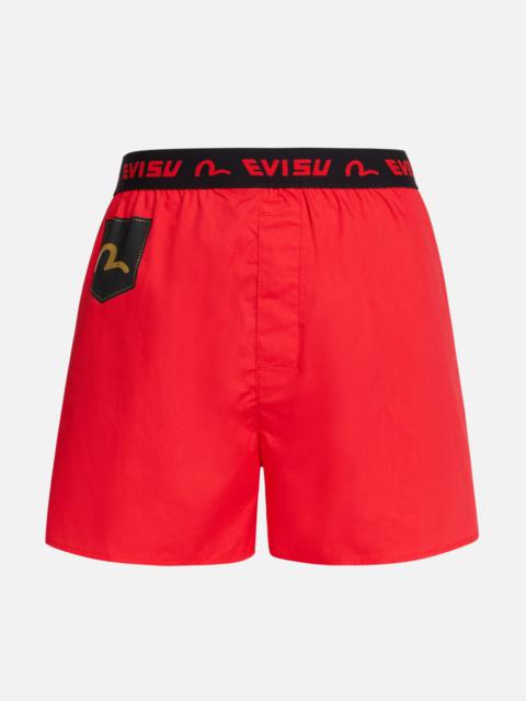 EVISU JAPANESE DRAGON DAICOCK FOIL PRINT BOXER SHORTS