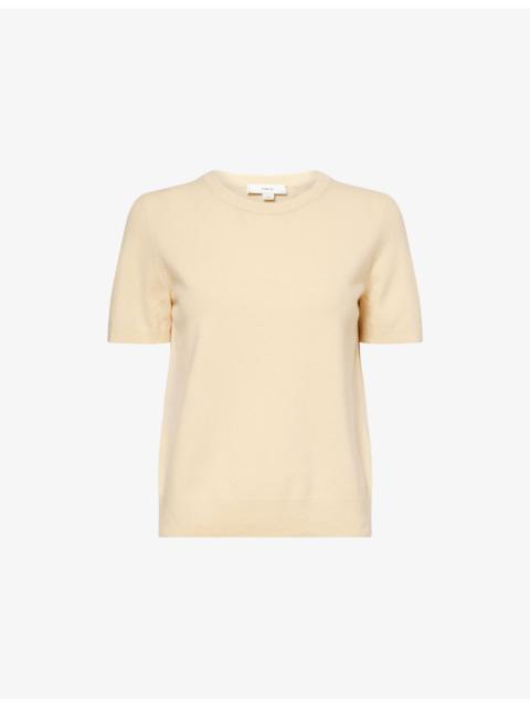 Vince Crew Relaxed Wool-Blend Knitted T-Shirt