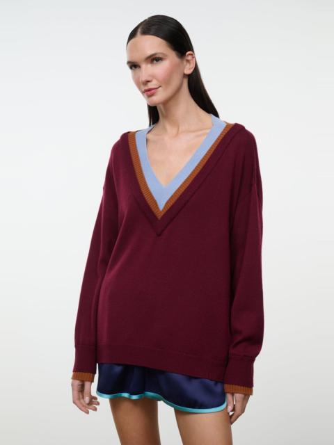 STAUD STAUD NORMAN SWEATER PINOT MULTI