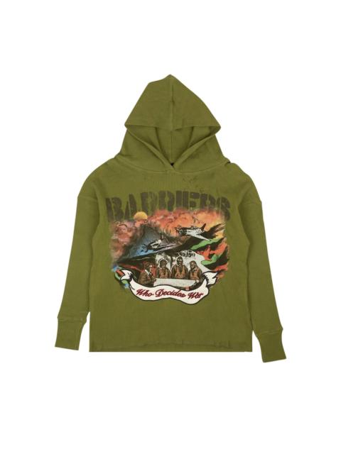 WHO DECIDES WAR Who Decides War x Barriers NY Tuskegee Hoodie 'Green'