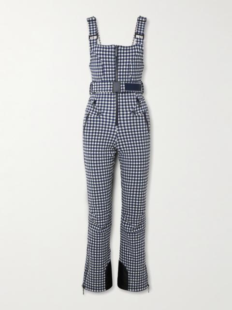 CORDOVA Fernie Belted Gingham Seersucker Ski Salopettes