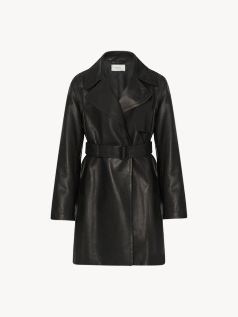 The Row Siempra Coat in Leather