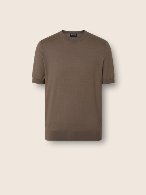 DARK TAUPE PREMIUM COTTON T-SHIRT