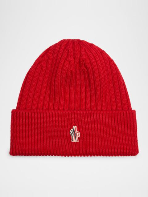 Moncler Grenoble Men's Ribbed Wool Beanie