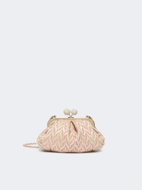 WEEKEND Max Mara ITALIANROOTSS Small Pasticcino Bag in linen, silk and cotton jacquard - PINK