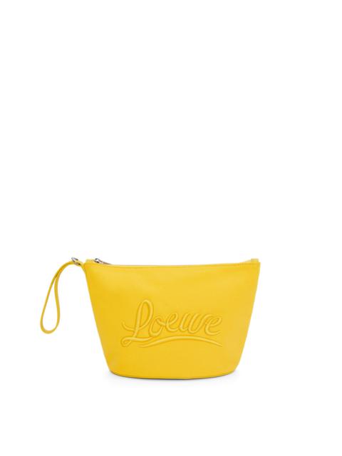 Loewe Cosmetic pouch in canvas and calfskin