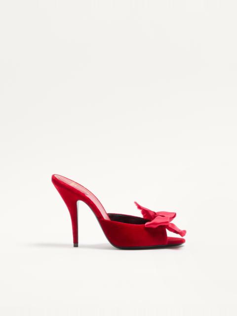 Valentino MARIE A VELVET SLIDE SANDAL 105MM