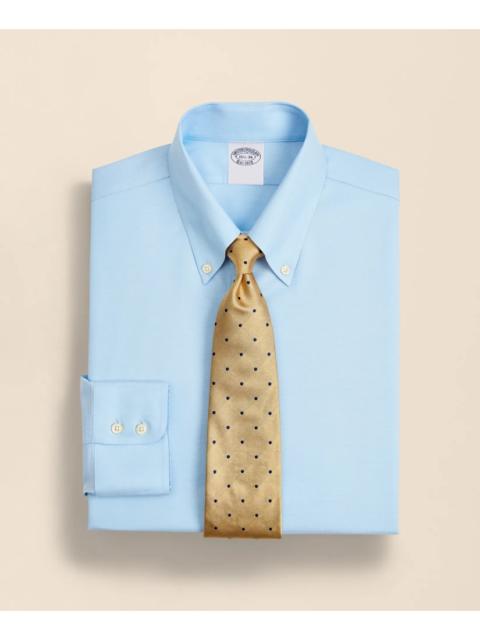 Brooks Brothers Stretch Supima® Cotton Non-Iron Twill Button-Down Collar Dress Shirt