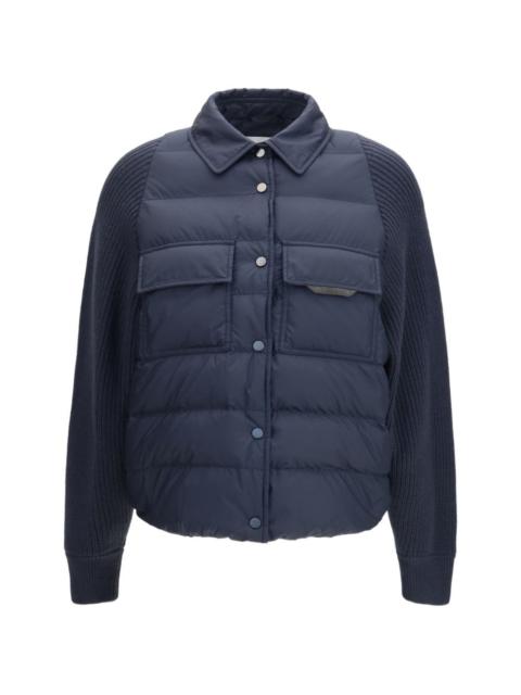 Brunello Cucinelli Monili-chain padded jacket