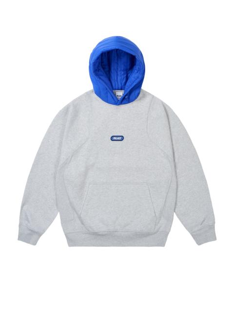 PALACE PUFFA HOOD GREY MARL