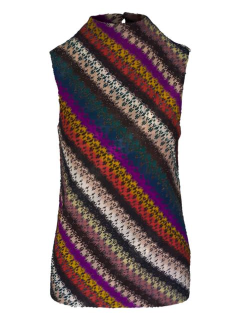 Missoni diagonal striped knitwear