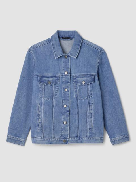 EILEEN FISHER Cotton Stretch Denim Jacket
