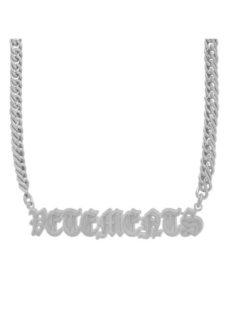 VETEMENTS Gothic Logo Necklace