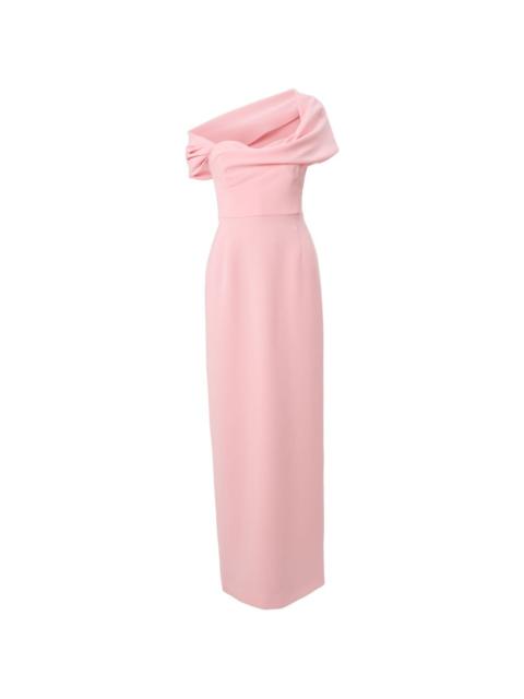 CAROLINA HERRERA draped off-shoulder gown