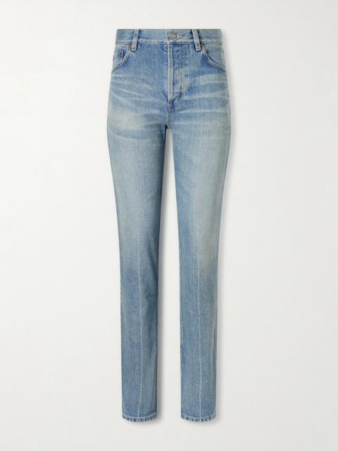 SAINT LAURENT High-rise Straight-leg Jeans