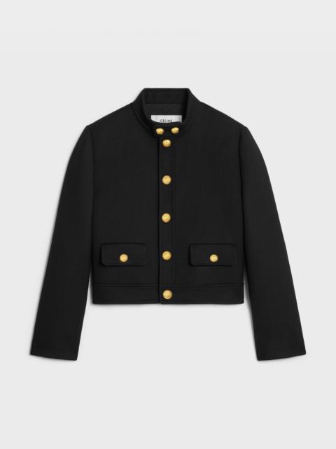 CELINE Verneuil jacket in double faced wool tricotine