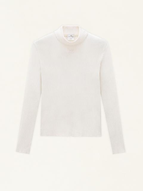 courrèges HIGH COLLAR JUMPER