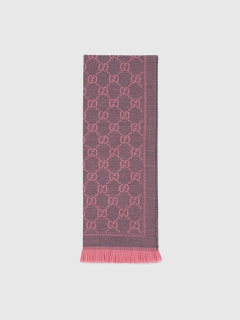 GUCCI GG wool scarf