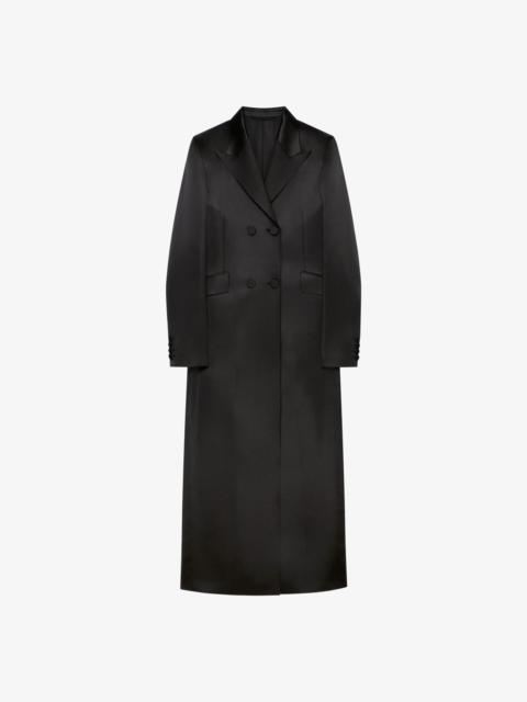 Givenchy DOUBLE BREASTED COAT IN SATIN