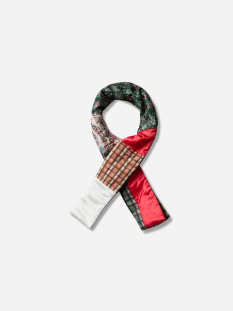 Dries Van Noten Patchwork Jacquard Scarf Green