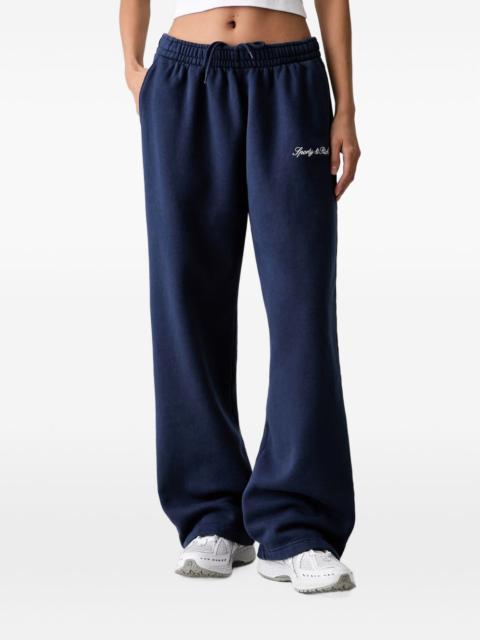 Sporty & Rich logo-embroidered track pants