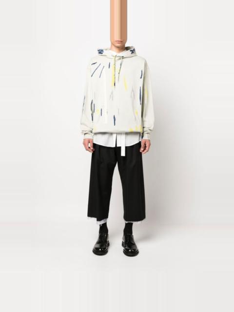 FENG CHEN WANG tie-dye print cotton hoodie