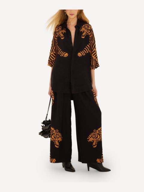 FARM RIO Black Tiger Shirt