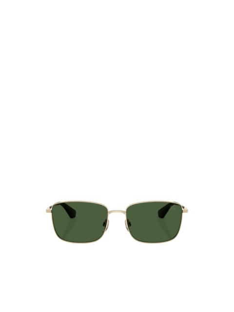 Burberry rectangle-frame metal sunglasses