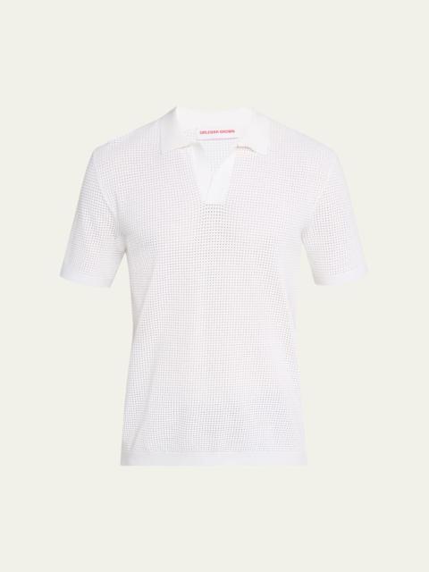 ORLEBAR BROWN Men's Roddy Mesh Stitch Polo Shirt