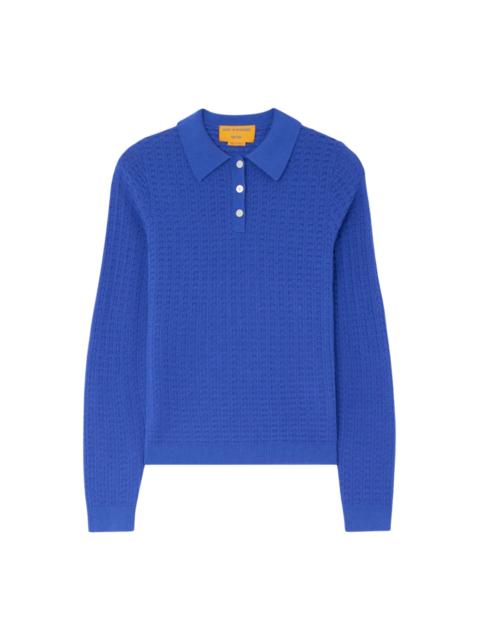 GUEST IN RESIDENCE Shrunken Waffle Polo