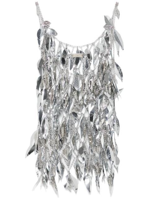 rabanne chainmail scoop-neck top