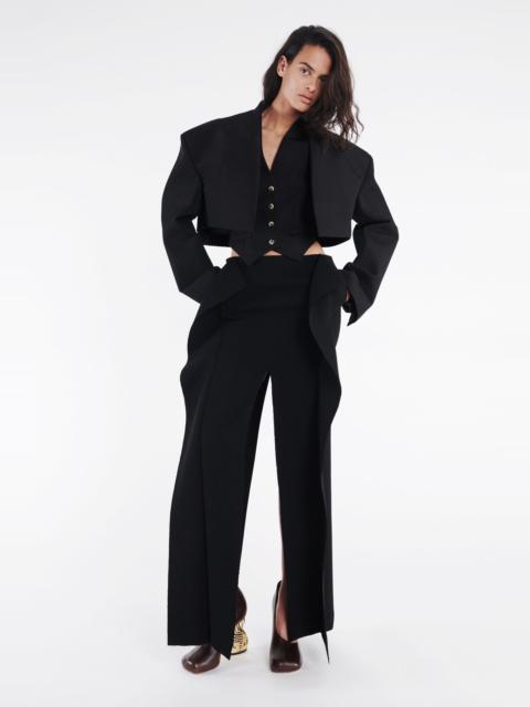 A.W.A.K.E. MODE LONG HIP PANELLED SKIRT BLACK