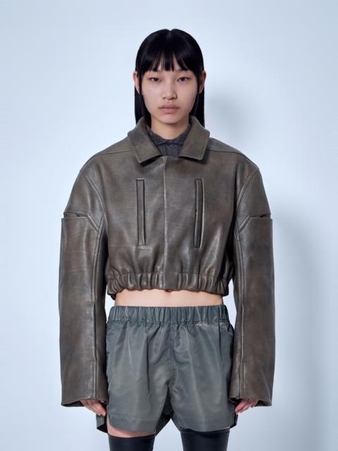 Rick Owens Collared Mac Bomber Jacket