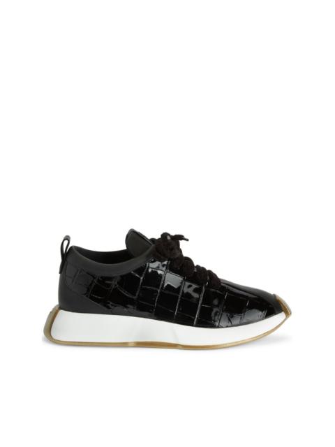 Ferox panelled leather sneakers