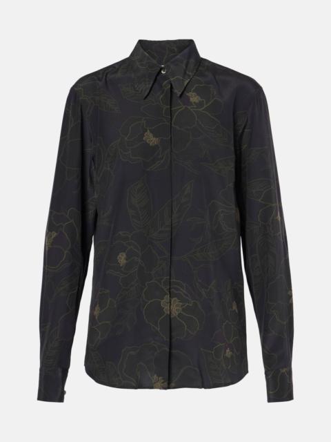 Floral silk shirt