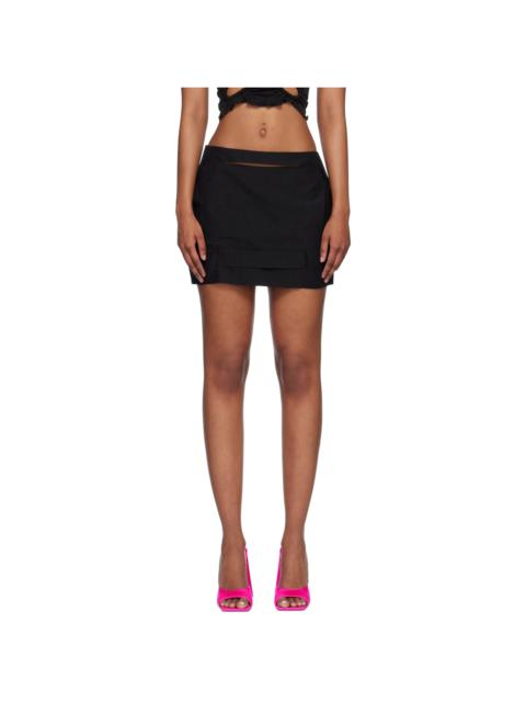 GAUGE81 Black Valka Miniskirt