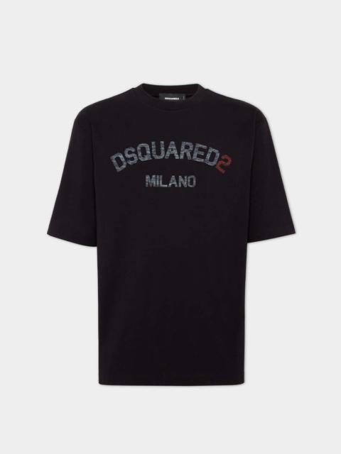 DSQUARED2 LOOSE FIT FADED LOGO T-SHIRT