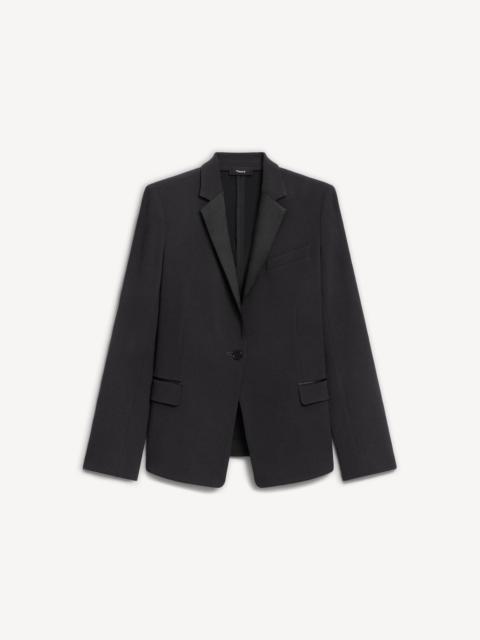 Theory Tuxedo Jacket in Admiral Crepe