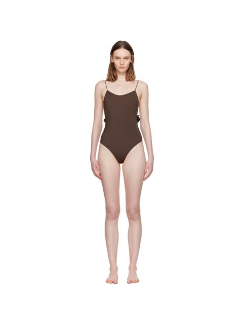 JACQUEMUS Brown 'The Cabana' Swimsuit