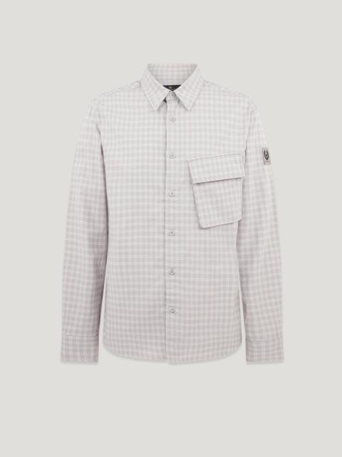 【関税込み】Belstaff ベージュ CS60 シャツ Men's Garment Dye Cotton Blend Cs60 Overshirt in Stone Beige