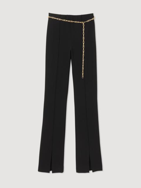 Sandro Slit-hem pants
