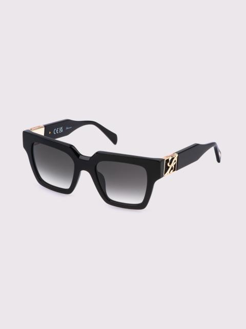 Blumarine ACETATE SUNGLASSES WITH B MONOGRAM METAL LOGO.